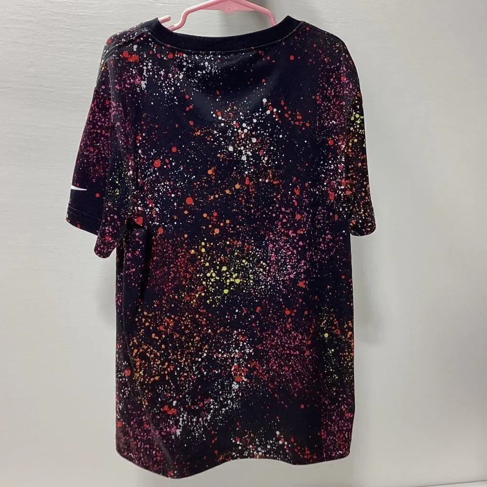 Nike Sports Shirt Medium Youth Ages 10-12 Nike Running Shirt Black  speckled